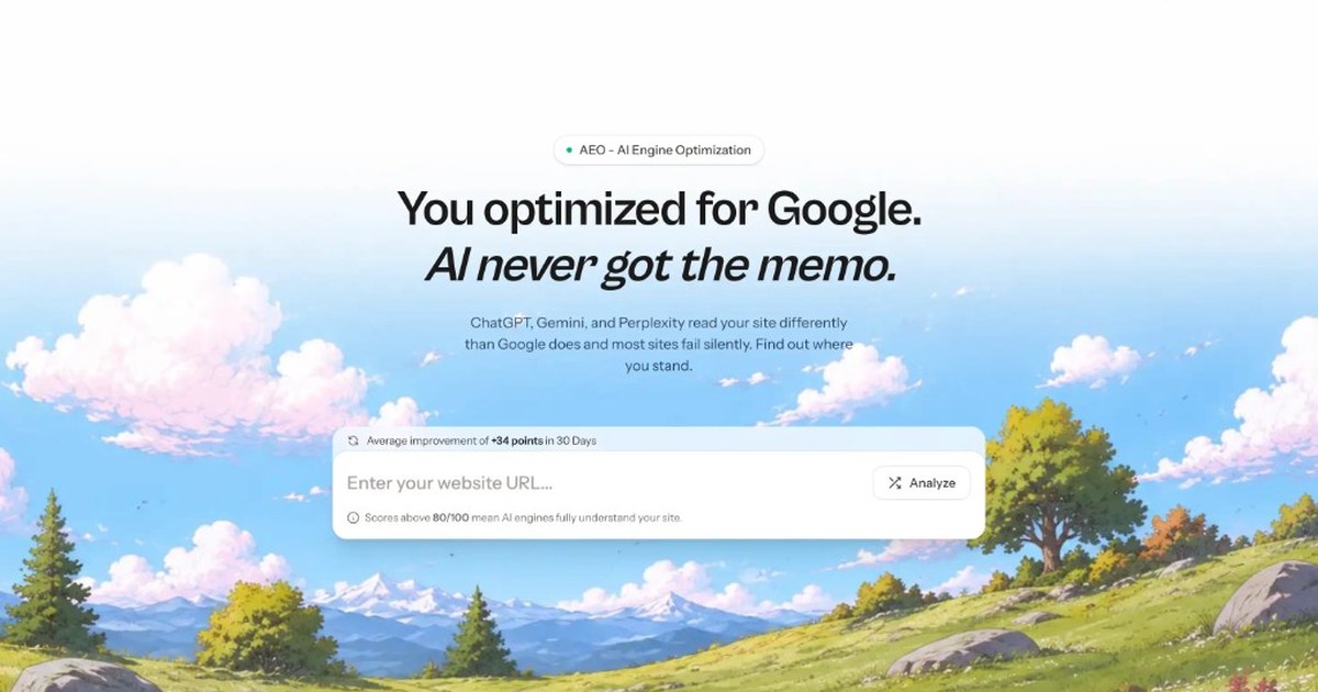 AEOS - An AEO/GEO platform to see how AI engines understand your website logo